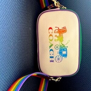 🌈 Coach PRIDE collection Jes Rainbow Convertible Belt Bag